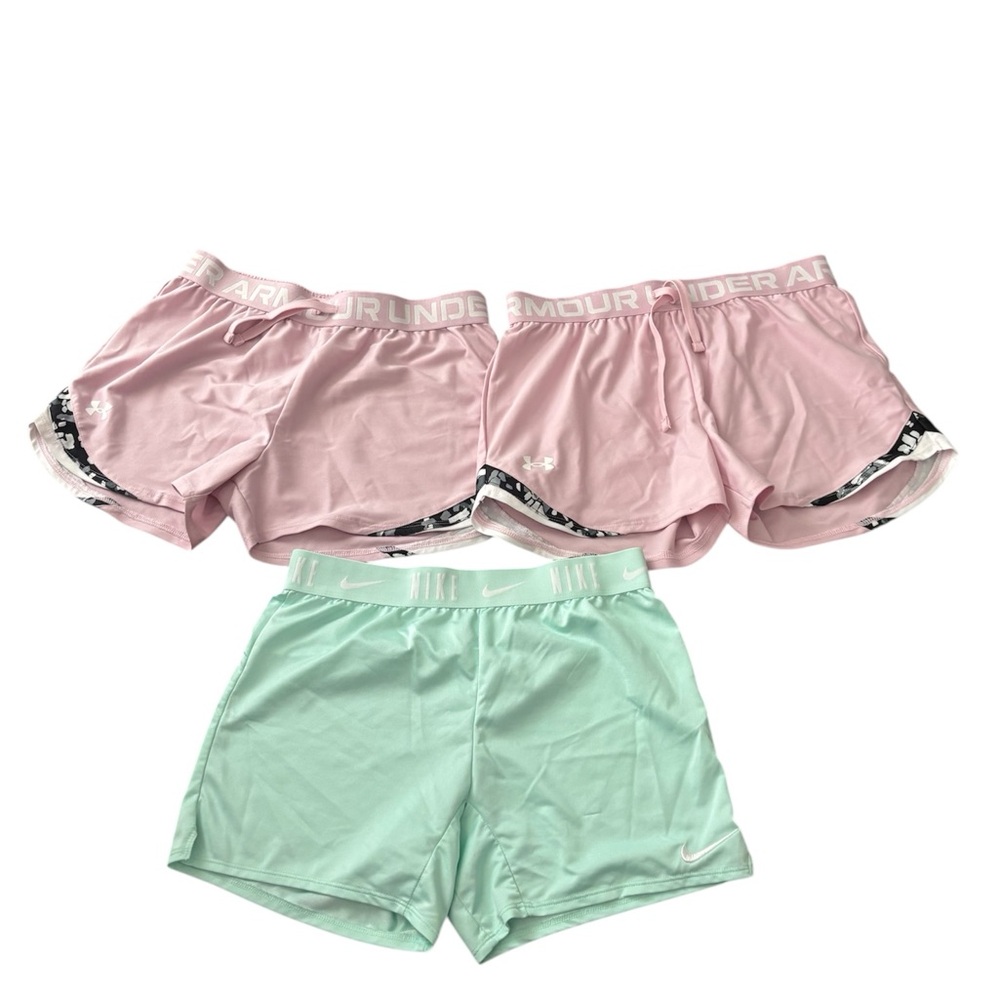 Kids Athletic Shorts Nike and Under Armour Large